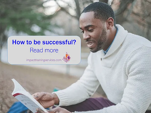 image of man reading a book demonstrating how to be successful