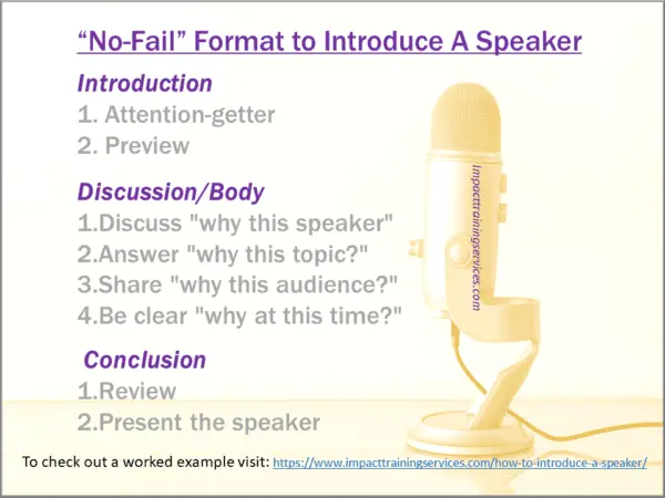 how to give a introduction speech for a guest speaker