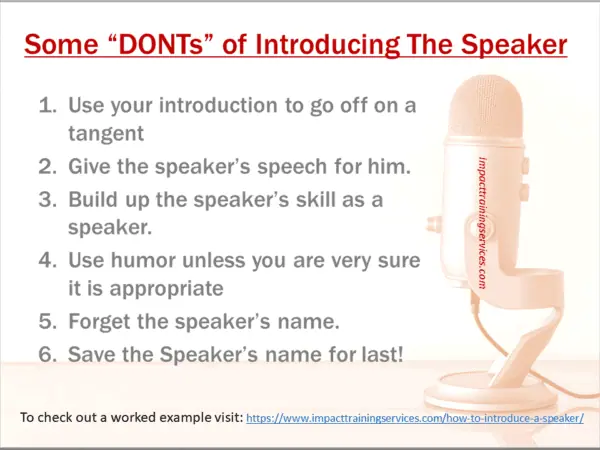 how to give a introduction speech for a guest speaker