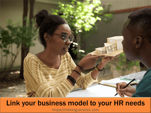 image showing how linking your business model to your HR needs will help you hire right
