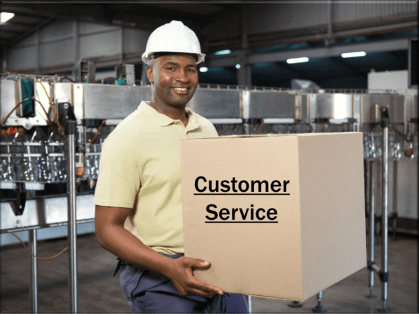 Cover image for customer service showing a man delivering a box of customer service
