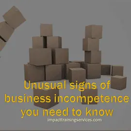 cover image for unusual signs of business incompetence
