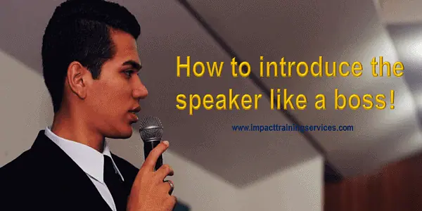 cover image for how to introduce the speaker like a boss