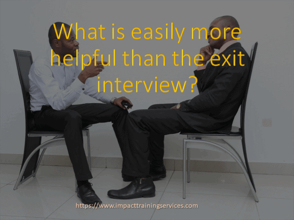 cover image for what is more helpful than the exit interview