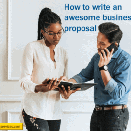 cover image for how to write an awesome business proposal