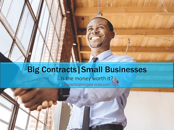 cover image for big contract for small business