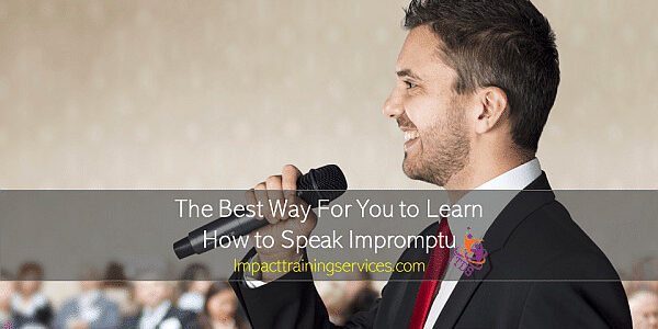 cover image for how to speak impromptu