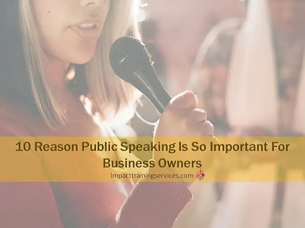 cover image for reasons public speaking is important