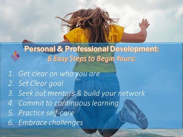 Cover image for steps to begin personal & professional development